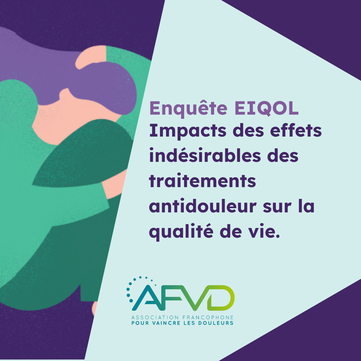 Enquête EIQOL : Impacts des effets indésirables des traitements antidouleur sur la qualité de vie